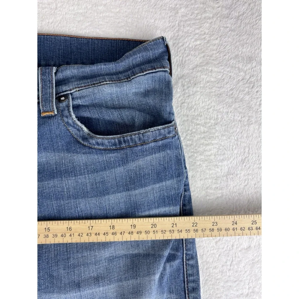 True Religion Jeans Men's Blue Ricky Relaxed Straight Jeans Flap Pockets Size 38